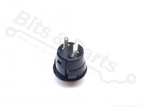 Drukcontact snap-in 20mm rond rood 125VAC/3A 